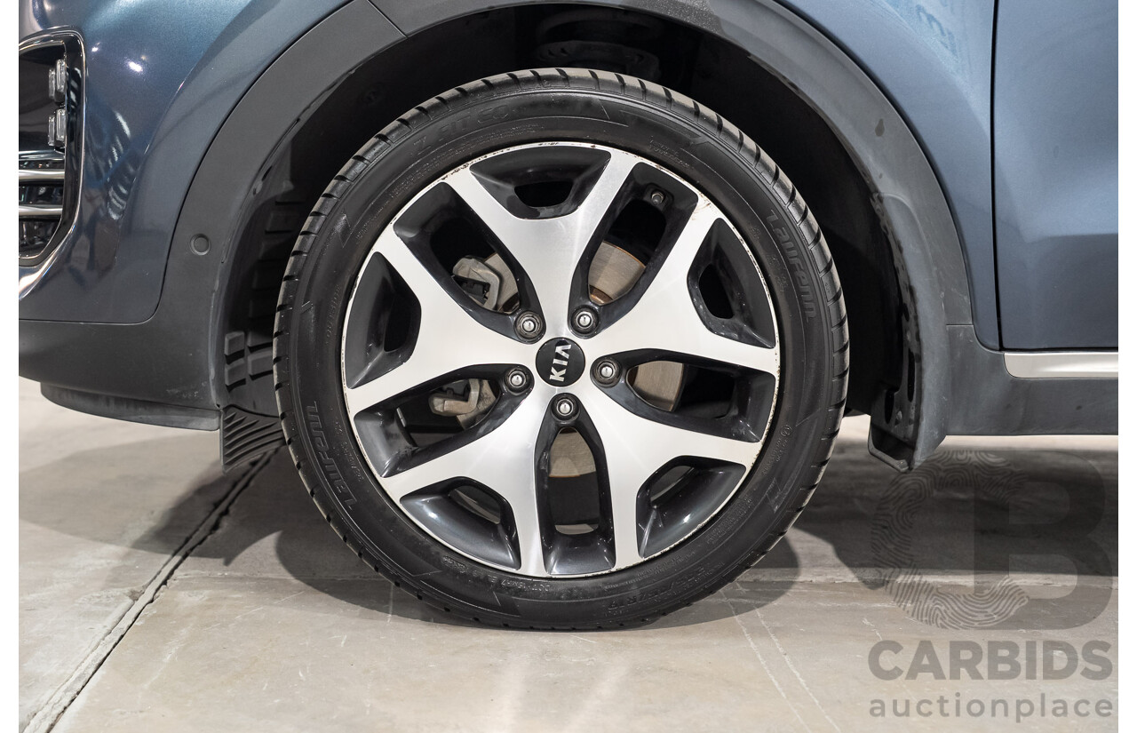 09/2017 Kia Sportage GT-Line (AWD) QL MY18 4D Wagon Heritage Blue Turbo Diesel 2.0L