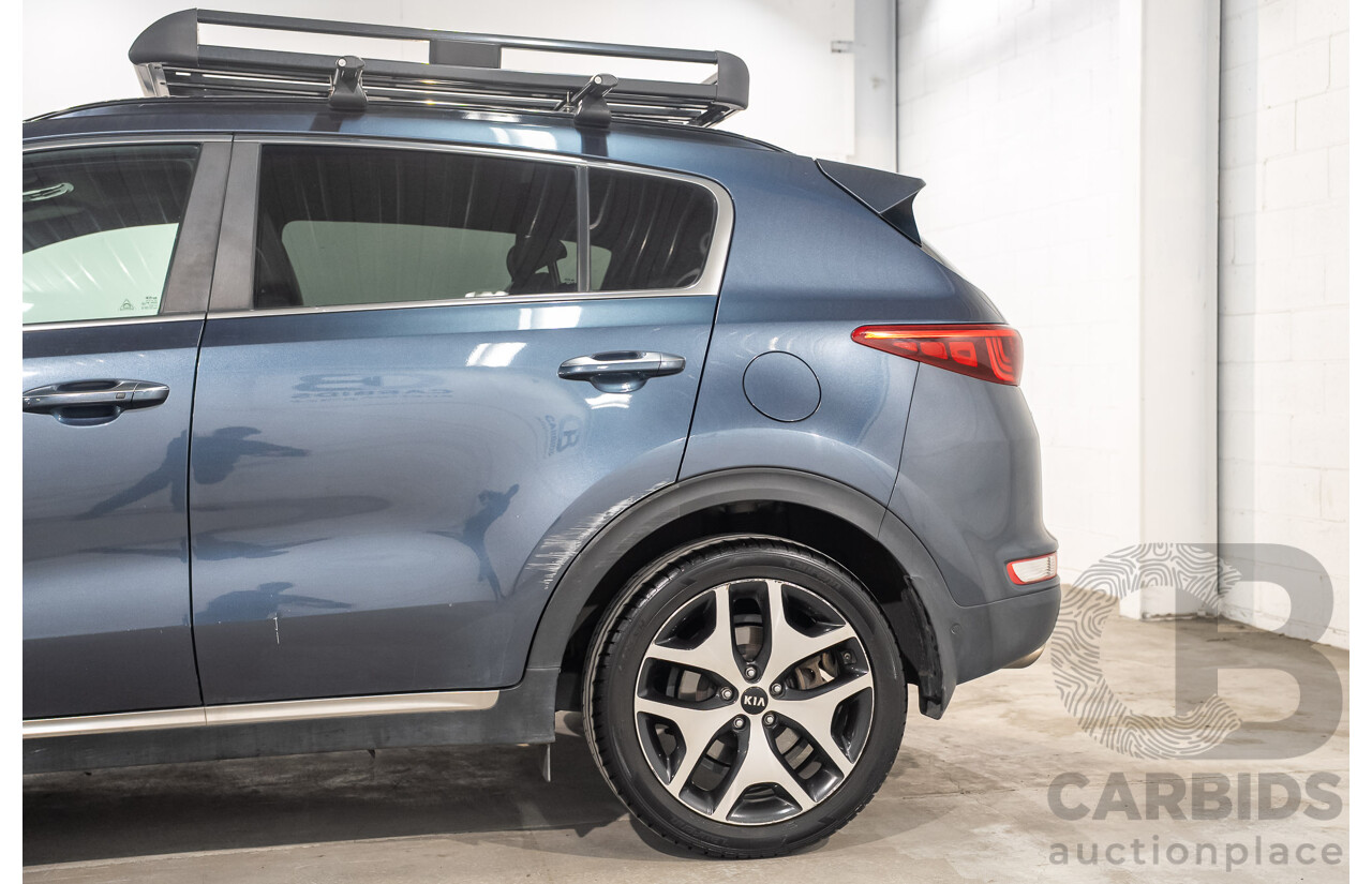 09/2017 Kia Sportage GT-Line (AWD) QL MY18 4D Wagon Heritage Blue Turbo Diesel 2.0L