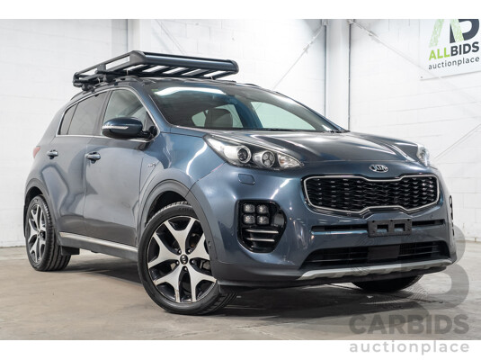 09/2017 Kia Sportage GT-Line (AWD) QL MY18 4D Wagon Heritage Blue Turbo Diesel 2.0L