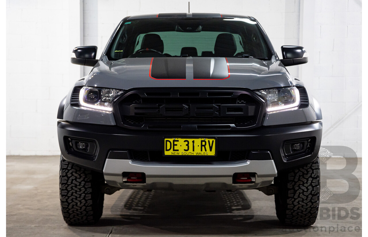 02/2022 Ford Ranger Raptor (4x4) PX MKIII MY21.75 Double Cab P/Up Grey Twin Turbo Diesel 2.0L