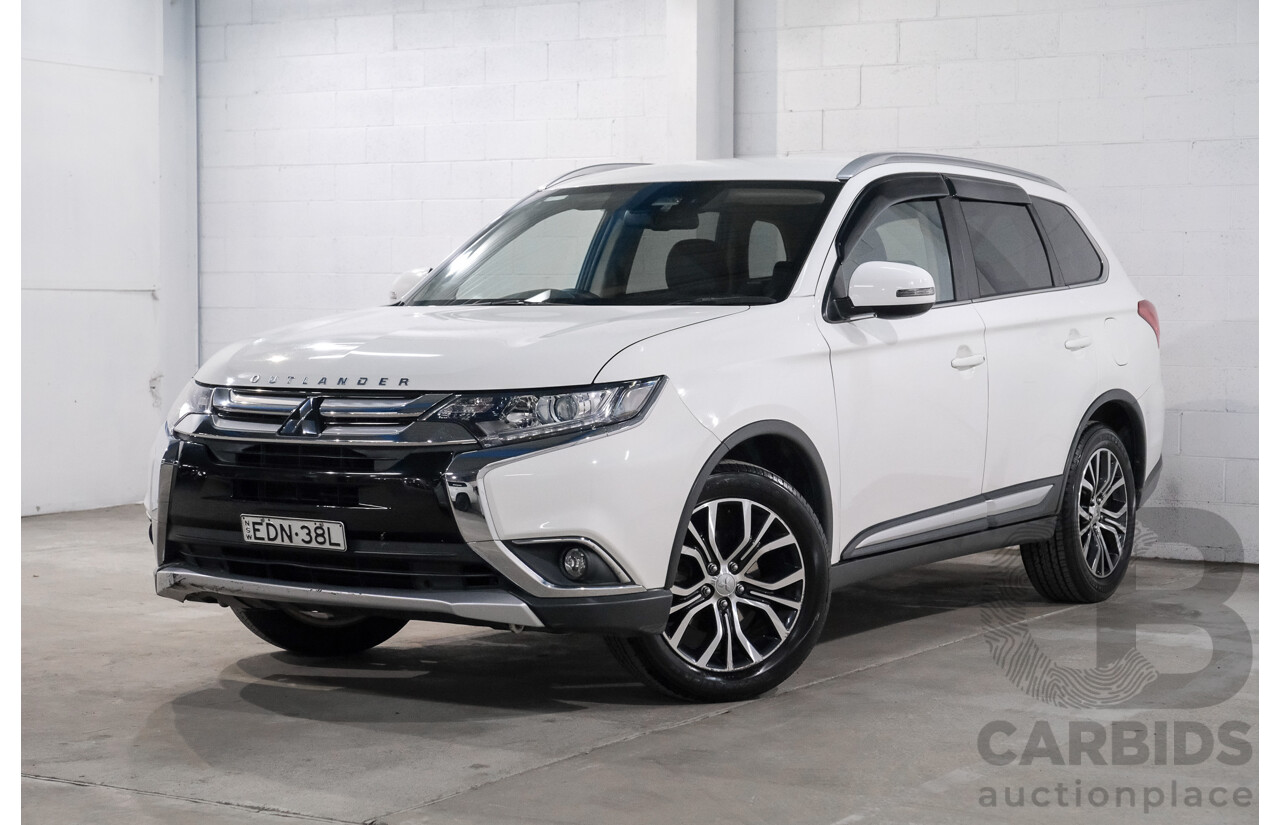 01/2018 Mitsubishi Outlander LS (AWD) ZL MY18.5 4d Wagon White 2.4L - 7 Seater