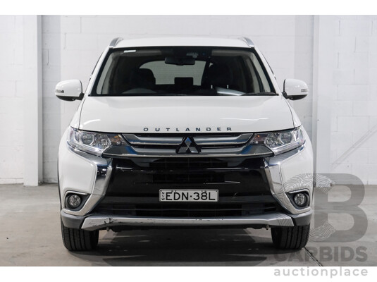 01/2018 Mitsubishi Outlander LS (AWD) ZL MY18.5 4d Wagon White 2.4L - 7 Seater