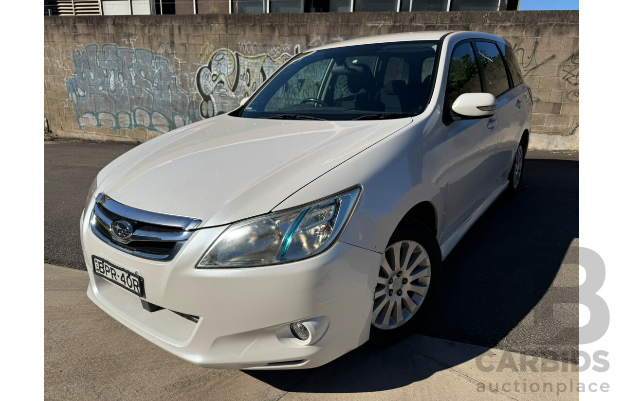 11/2009 Subaru Liberty EXIGA AWD MY10 4D Wagon White 2.5L