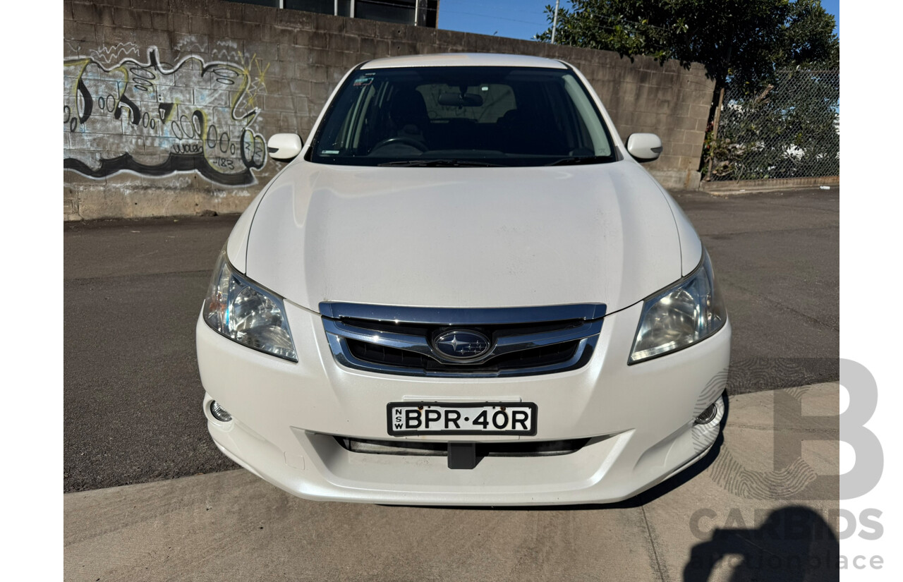 11/2009 Subaru Liberty EXIGA AWD MY10 4D Wagon White 2.5L