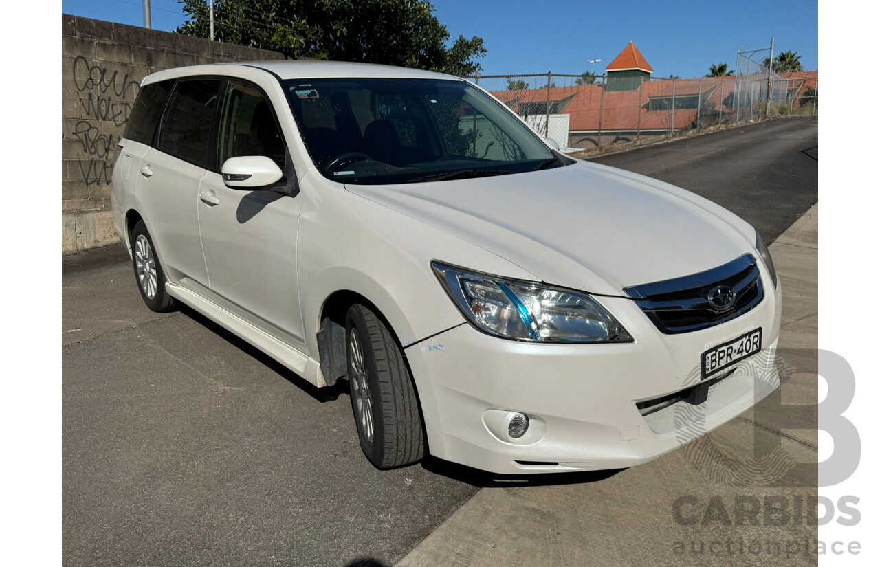 11/2009 Subaru Liberty EXIGA AWD MY10 4D Wagon White 2.5L