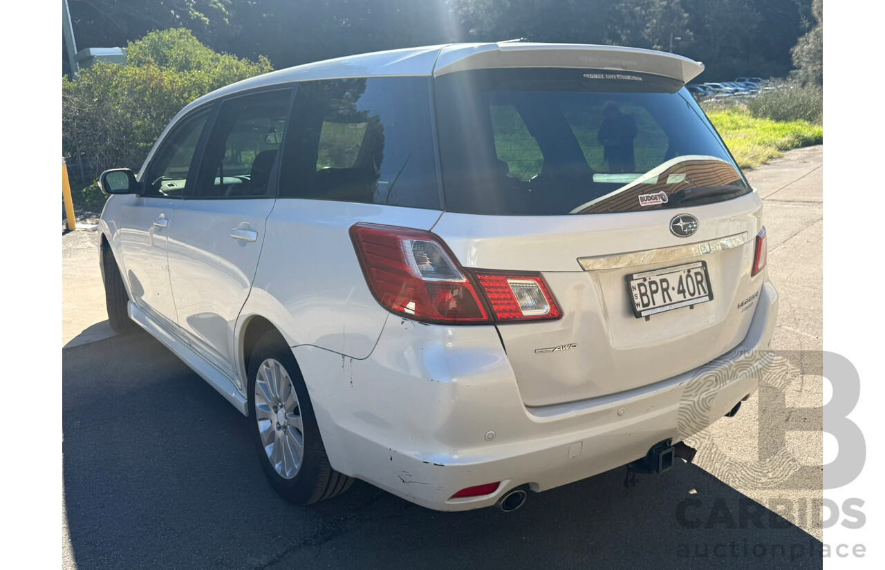 11/2009 Subaru Liberty EXIGA AWD MY10 4D Wagon White 2.5L