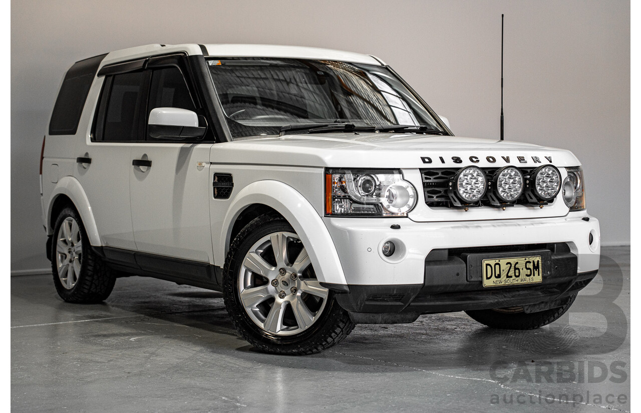 03/2013 Land Rover Discovery 4 3.0 SDV6 HSE (4x4) MY13 4d Wagon White Twin-turbo Diesel 3.0L