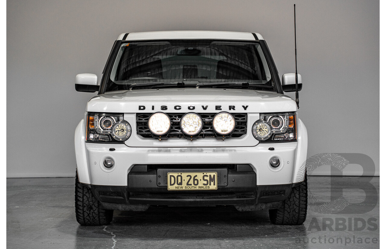 03/2013 Land Rover Discovery 4 3.0 SDV6 HSE (4x4) MY13 4d Wagon White Twin-turbo Diesel 3.0L