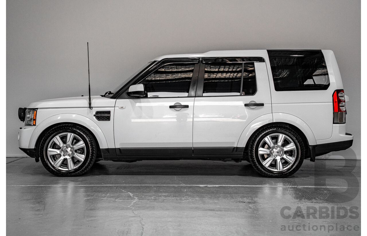 03/2013 Land Rover Discovery 4 3.0 SDV6 HSE (4x4) MY13 4d Wagon White Twin-turbo Diesel 3.0L
