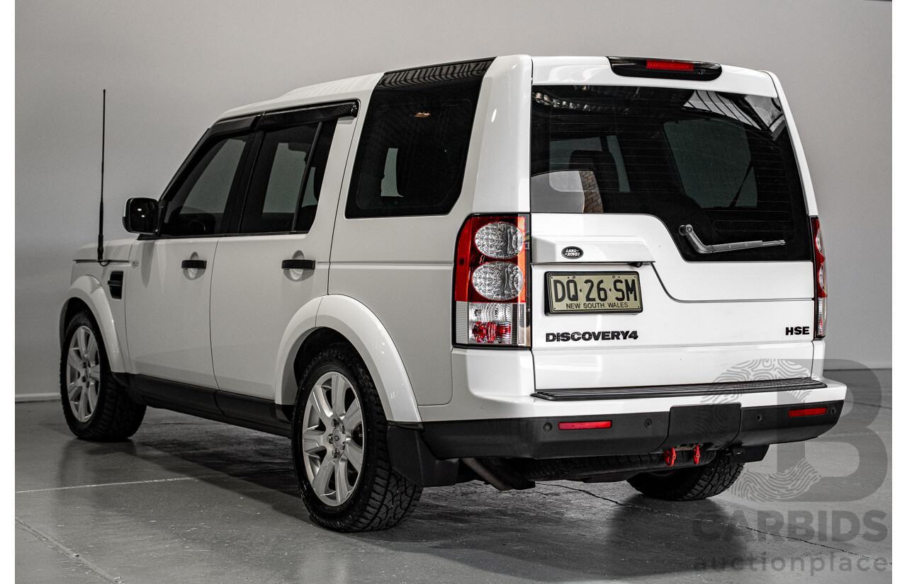 03/2013 Land Rover Discovery 4 3.0 SDV6 HSE (4x4) MY13 4d Wagon White Twin-turbo Diesel 3.0L