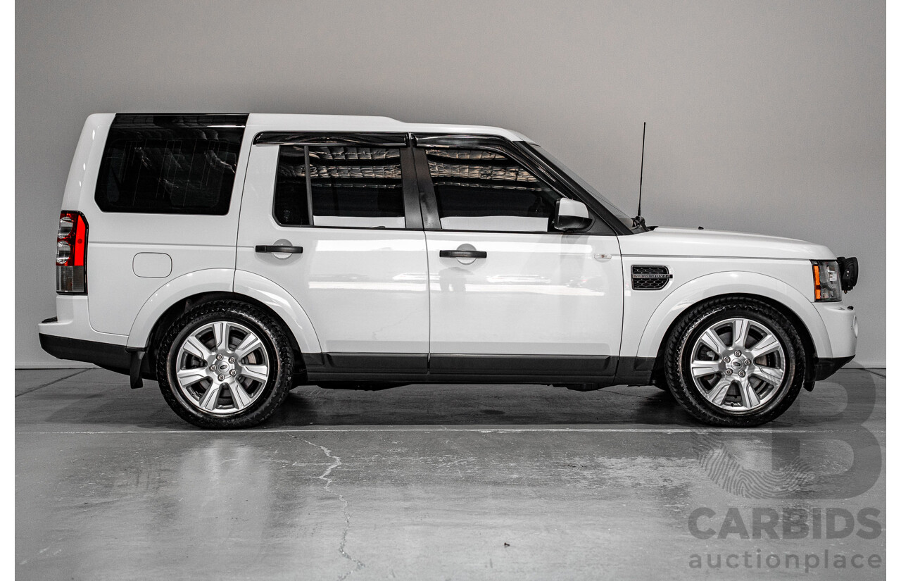 03/2013 Land Rover Discovery 4 3.0 SDV6 HSE (4x4) MY13 4d Wagon White Twin-turbo Diesel 3.0L