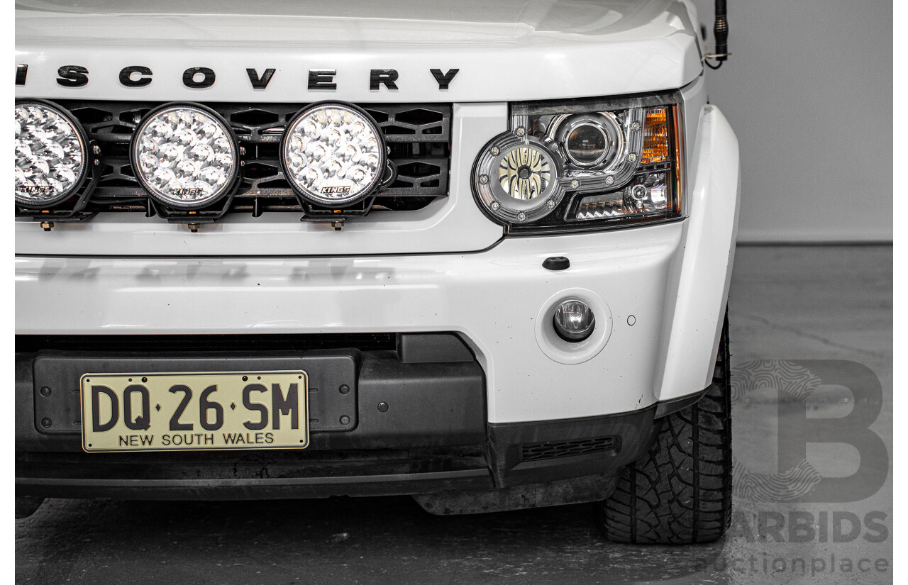 03/2013 Land Rover Discovery 4 3.0 SDV6 HSE (4x4) MY13 4d Wagon White Twin-turbo Diesel 3.0L
