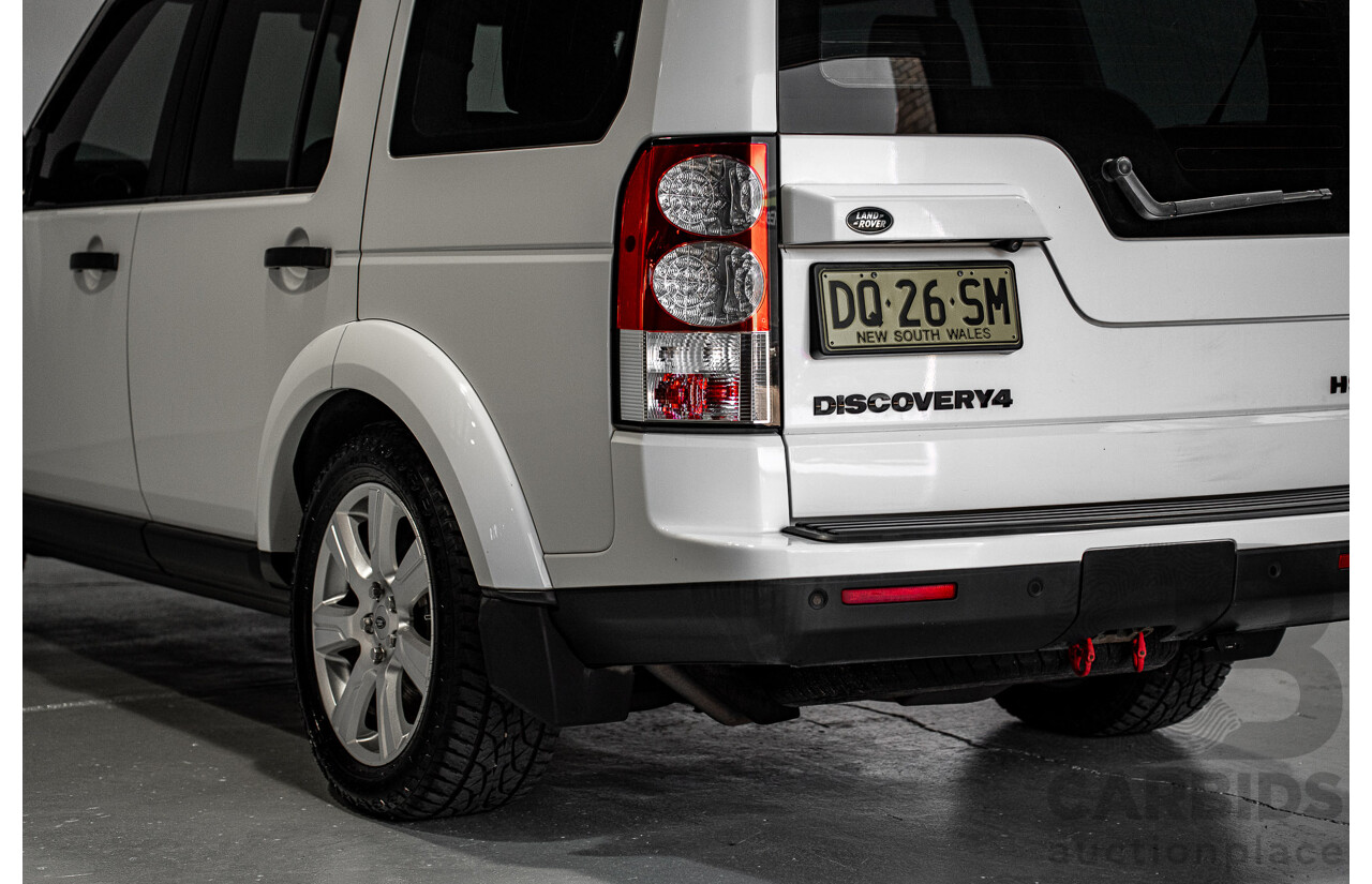 03/2013 Land Rover Discovery 4 3.0 SDV6 HSE (4x4) MY13 4d Wagon White Twin-turbo Diesel 3.0L