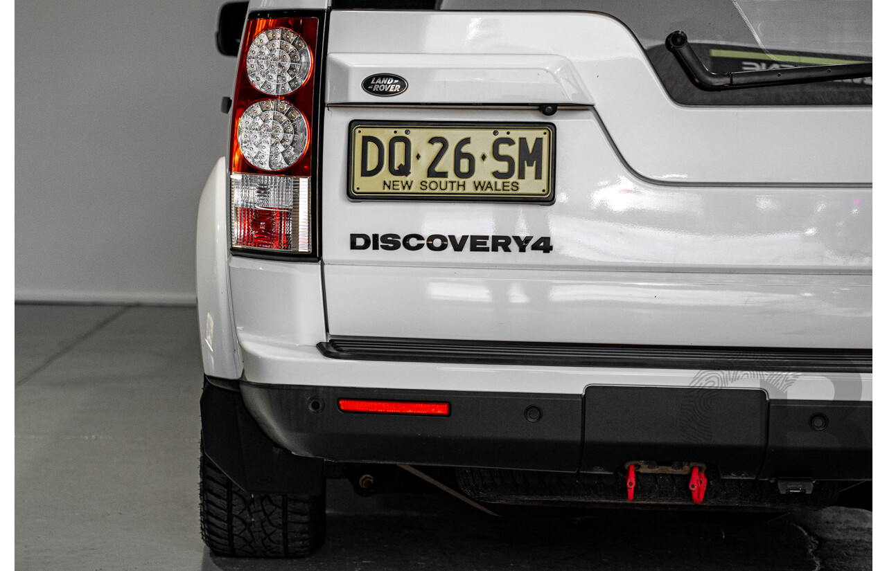 03/2013 Land Rover Discovery 4 3.0 SDV6 HSE (4x4) MY13 4d Wagon White Twin-turbo Diesel 3.0L