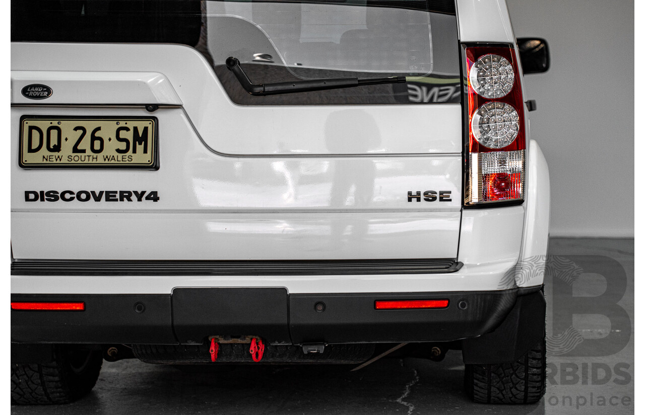 03/2013 Land Rover Discovery 4 3.0 SDV6 HSE (4x4) MY13 4d Wagon White Twin-turbo Diesel 3.0L