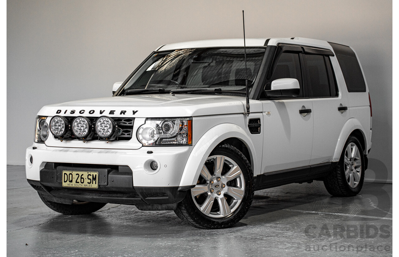 03/2013 Land Rover Discovery 4 3.0 SDV6 HSE (4x4) MY13 4d Wagon White Twin-turbo Diesel 3.0L