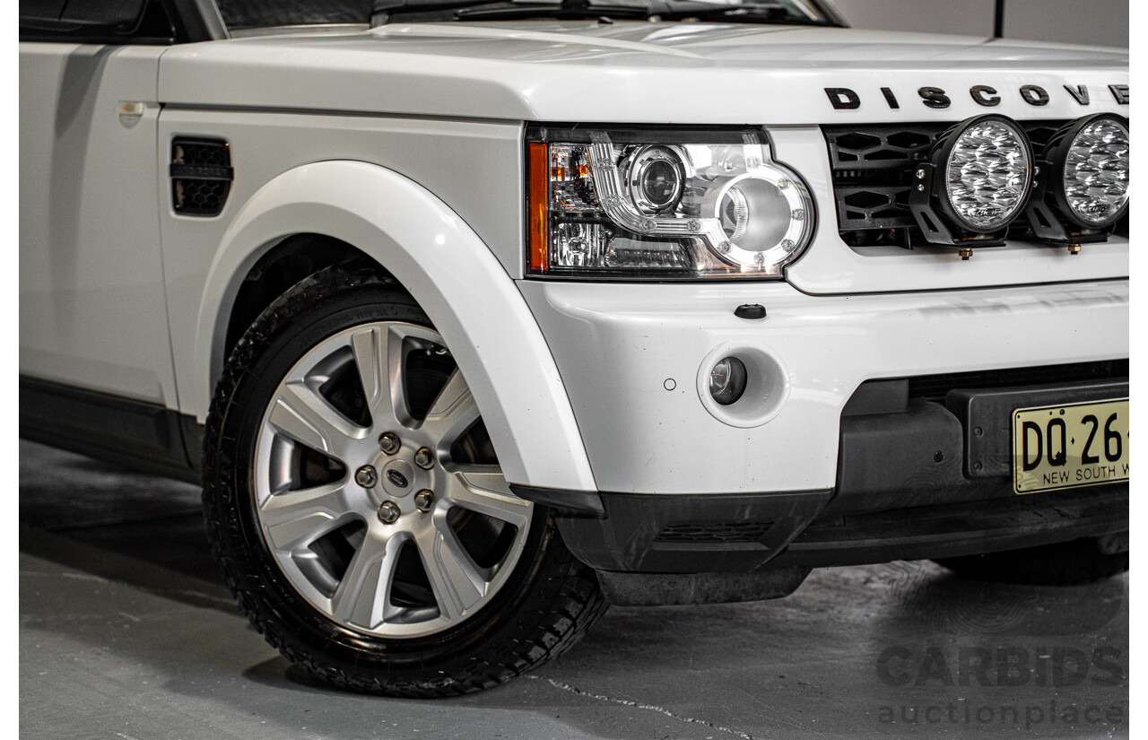 03/2013 Land Rover Discovery 4 3.0 SDV6 HSE (4x4) MY13 4d Wagon White Twin-turbo Diesel 3.0L