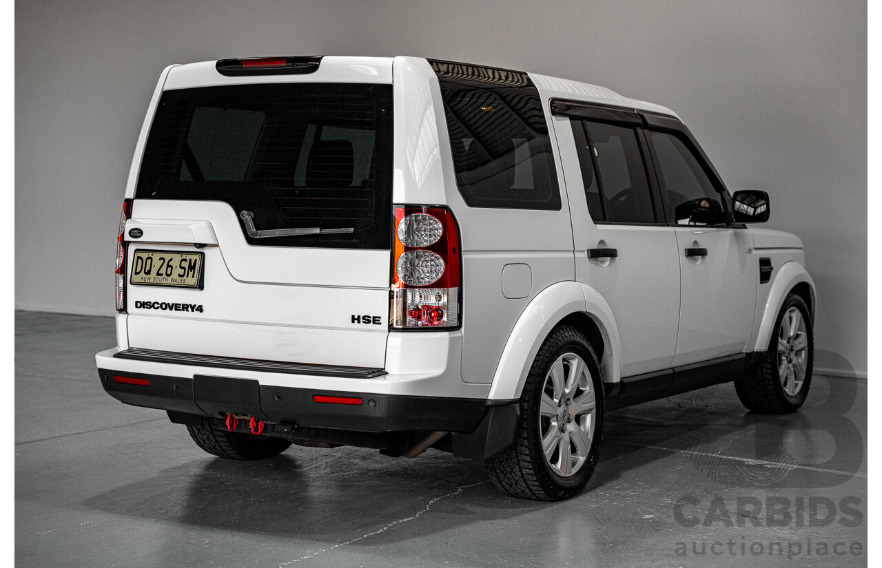 03/2013 Land Rover Discovery 4 3.0 SDV6 HSE (4x4) MY13 4d Wagon White Twin-turbo Diesel 3.0L