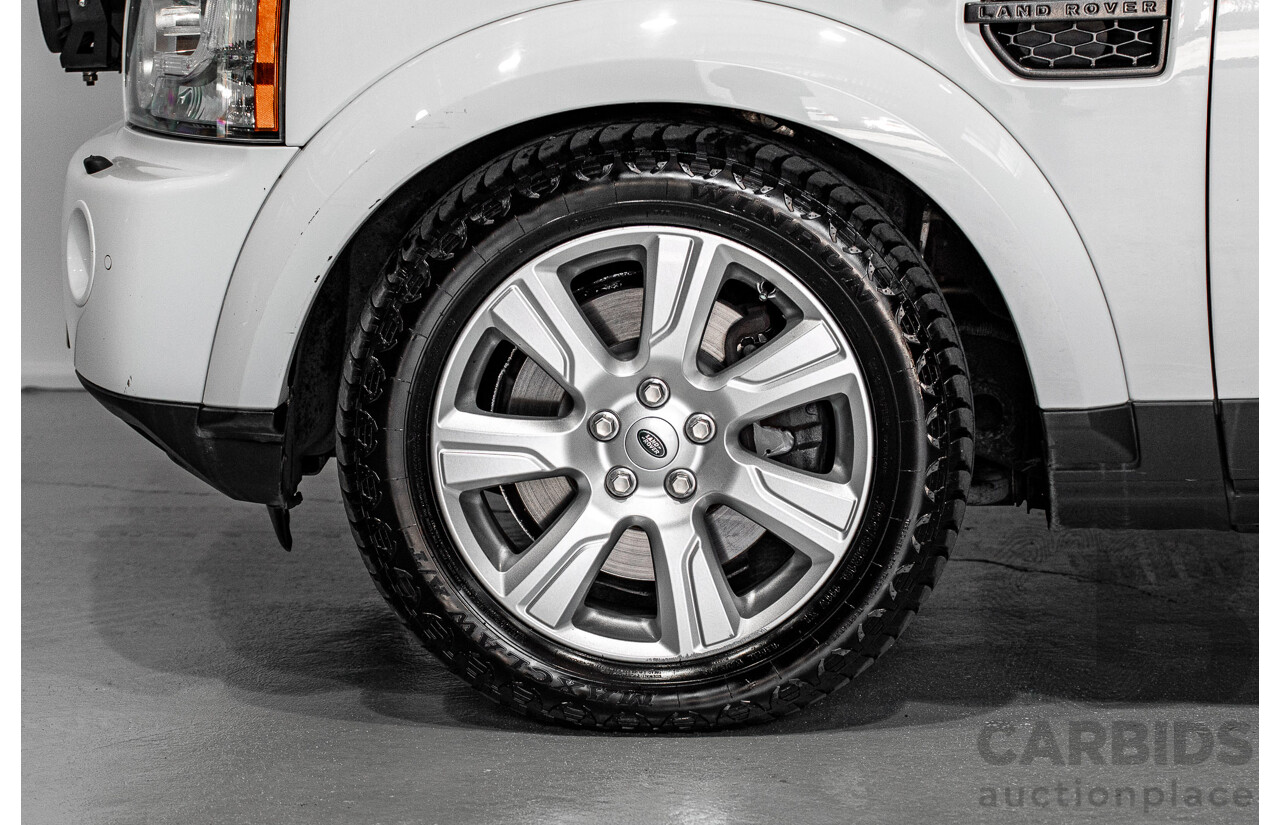 03/2013 Land Rover Discovery 4 3.0 SDV6 HSE (4x4) MY13 4d Wagon White Twin-turbo Diesel 3.0L