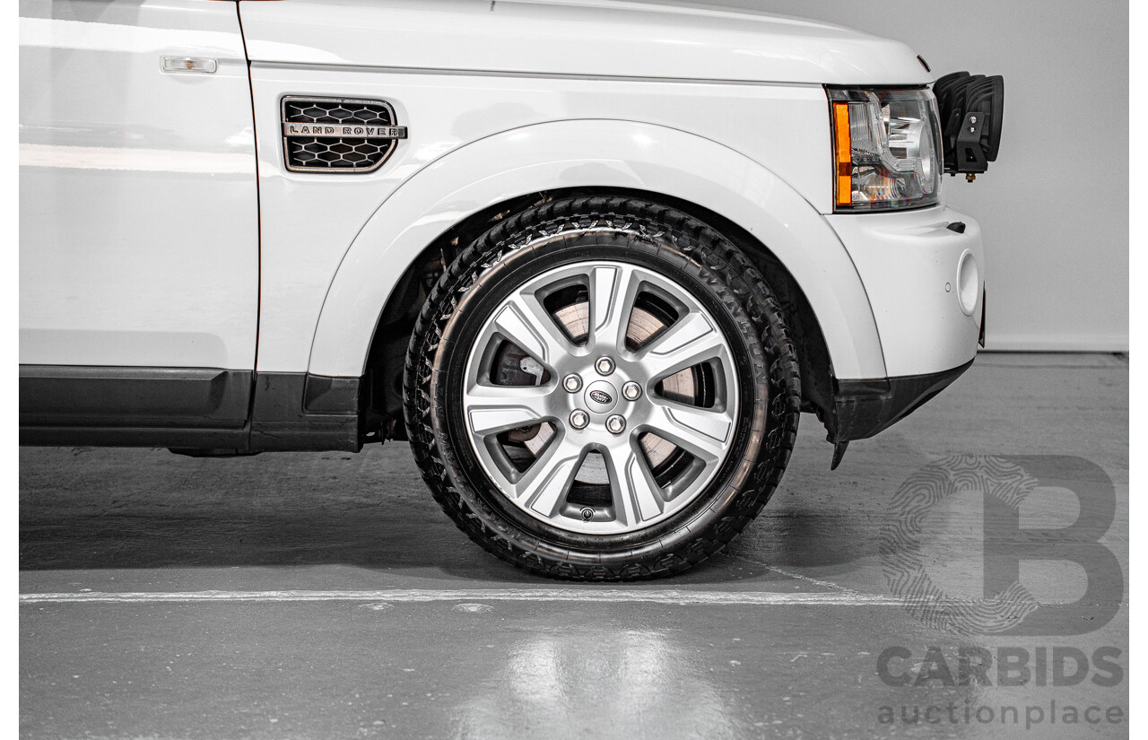 03/2013 Land Rover Discovery 4 3.0 SDV6 HSE (4x4) MY13 4d Wagon White Twin-turbo Diesel 3.0L