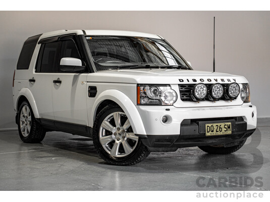 03/2013 Land Rover Discovery 4 3.0 SDV6 HSE (4x4) MY13 4d Wagon White Twin-turbo Diesel 3.0L