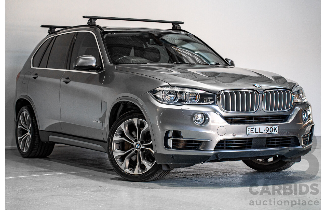04/2019 BMW X5 xDrive 50i (AWD) F15 MY18 4d Wagon Grey Twin turbo 4.4L