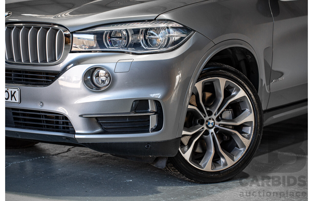 04/2019 BMW X5 xDrive 50i (AWD) F15 MY18 4d Wagon Grey Twin turbo 4.4L