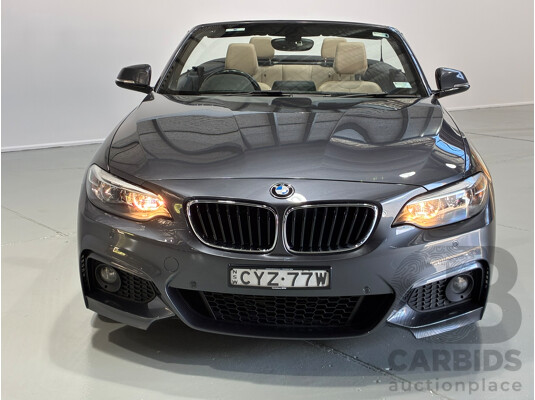 06/2015 Bmw 2 20i Sport Line (RWD) F23 2d Convertible Grey Turbo 2.0L