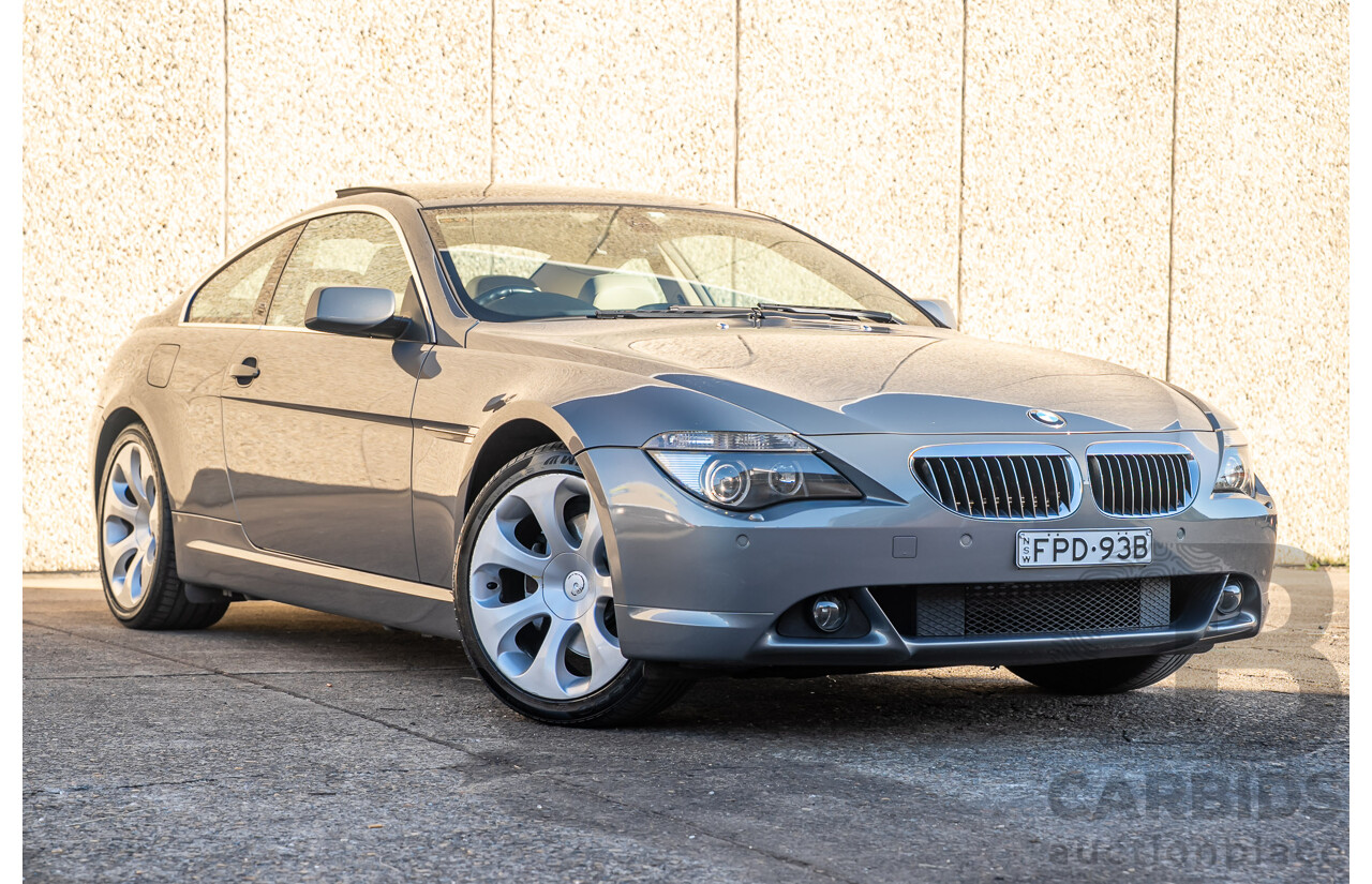 01/2007 BMW 650Ci (RWD) E63 2d Coupe Silver 4.8L