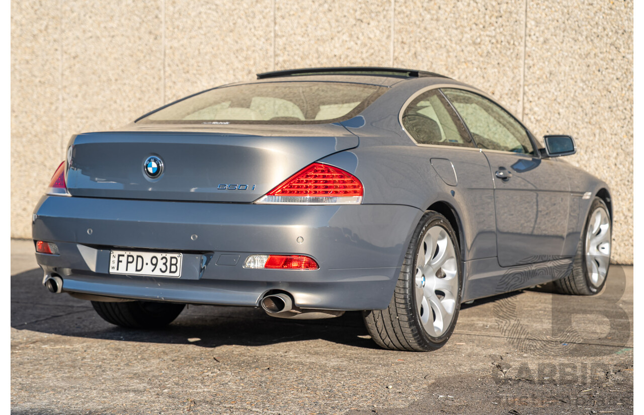 01/2007 BMW 650Ci (RWD) E63 2d Coupe Silver 4.8L