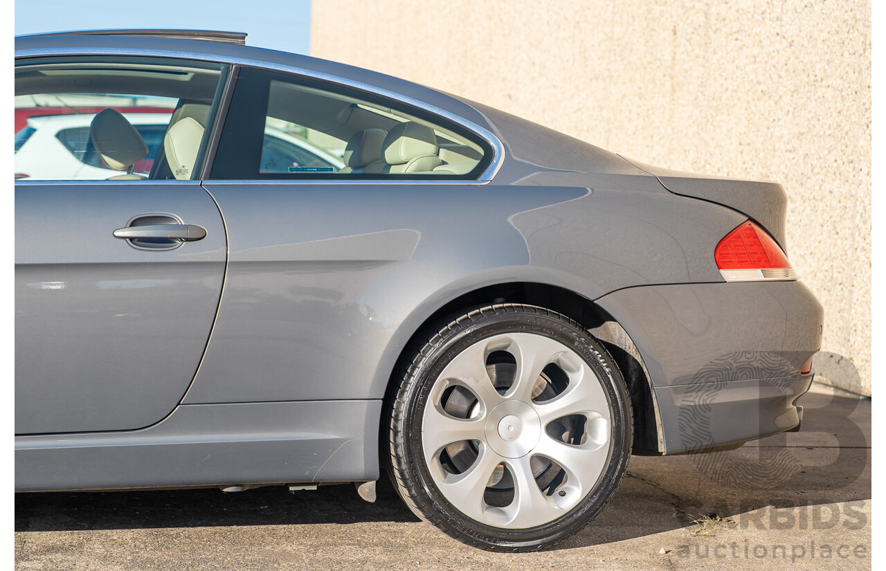 01/2007 BMW 650Ci (RWD) E63 2d Coupe Silver 4.8L