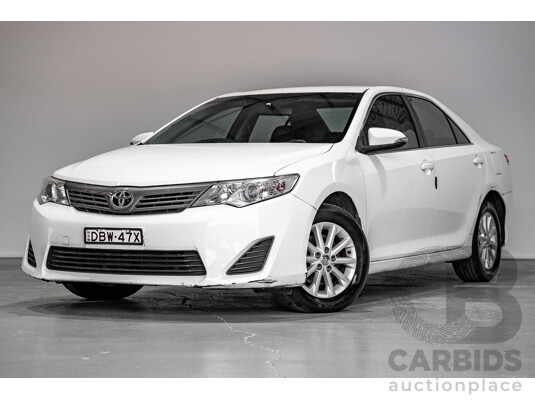 08/2013 Toyota Camry Altise ASV50R 4d Sedan White 2.5L