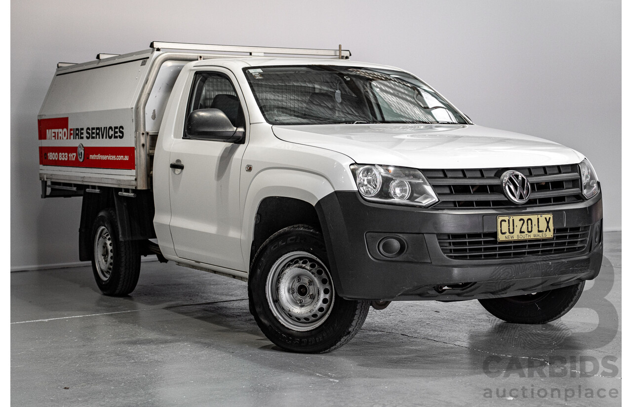 01/2013 Volkswagen Amarok TSI300 2H MY12.5 C/Chas White Turbo 2.0L
