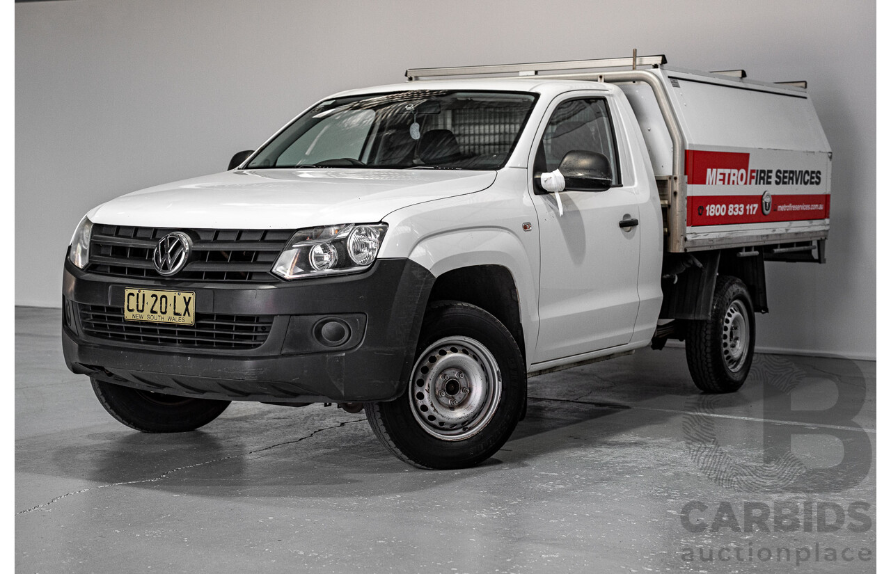 01/2013 Volkswagen Amarok TSI300 2H MY12.5 C/Chas White Turbo 2.0L