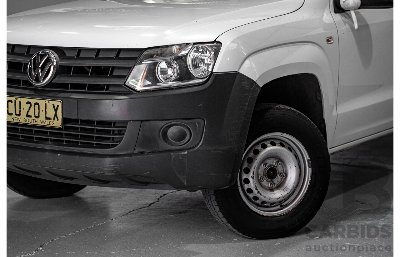 01/2013 Volkswagen Amarok TSI300 2H MY12.5 C/Chas White Turbo 2.0L