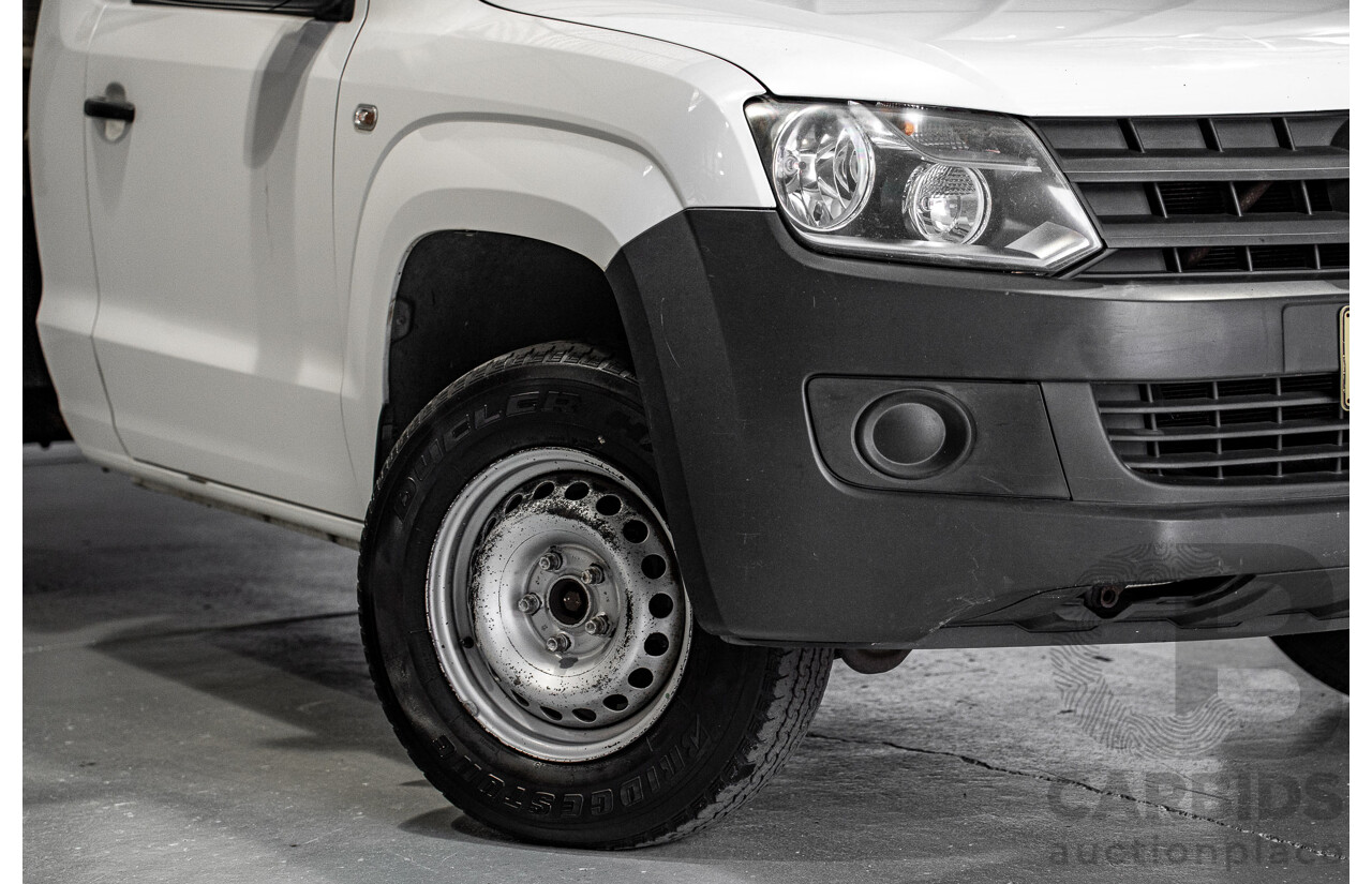 01/2013 Volkswagen Amarok TSI300 2H MY12.5 C/Chas White Turbo 2.0L