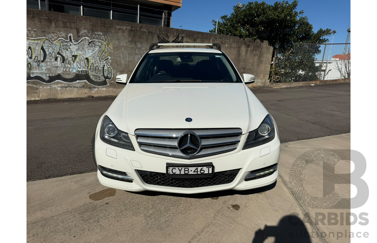 08/2011 Mercedes-Benz C200 CDI BE RWD W204 MY11 4D Sedan White Turbo Diesel 2.1L