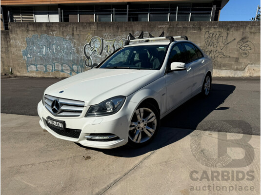 08/2011 Mercedes-Benz C200 CDI BE RWD W204 MY11 4D Sedan White Turbo Diesel 2.1L