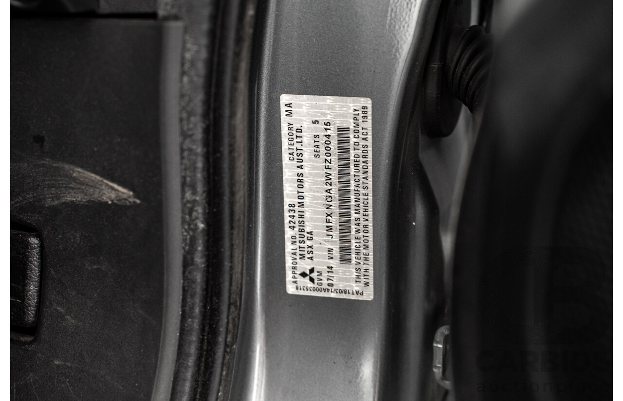 07/2014 Mitsubishi ASX XB MY14 4d Wagon Grey 2.0L