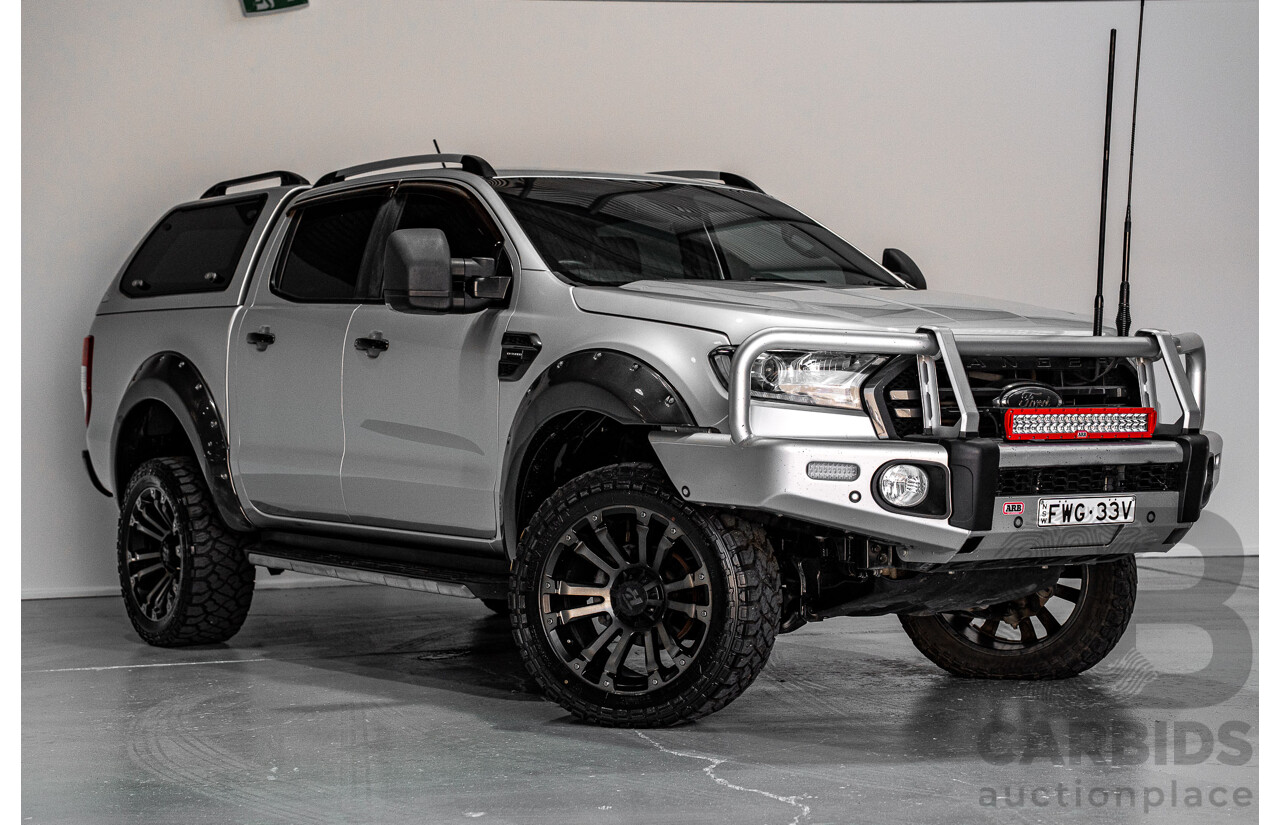 12/2018 Ford Ranger Wildtrak 2.0 (4x4) PX MKIII MY19 Double Cab P/Up Silver 2.0L
