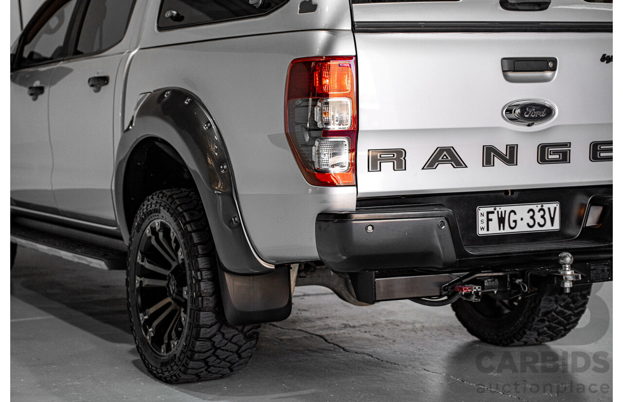 12/2018 Ford Ranger Wildtrak 2.0 (4x4) PX MKIII MY19 Double Cab P/Up Silver 2.0L