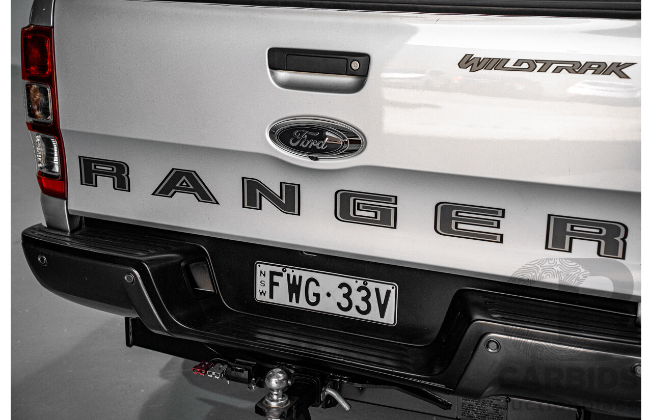12/2018 Ford Ranger Wildtrak 2.0 (4x4) PX MKIII MY19 Double Cab P/Up Silver 2.0L