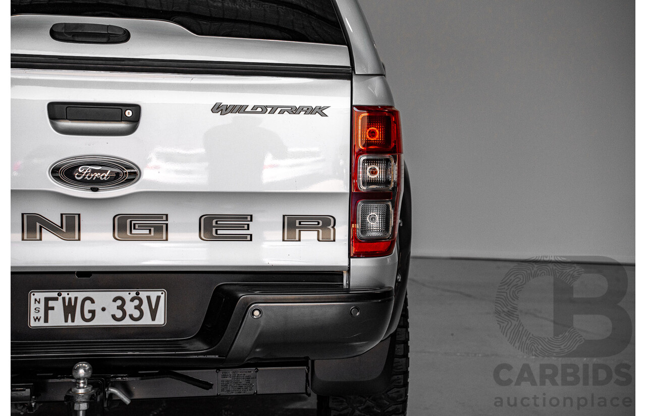 12/2018 Ford Ranger Wildtrak 2.0 (4x4) PX MKIII MY19 Double Cab P/Up Silver 2.0L