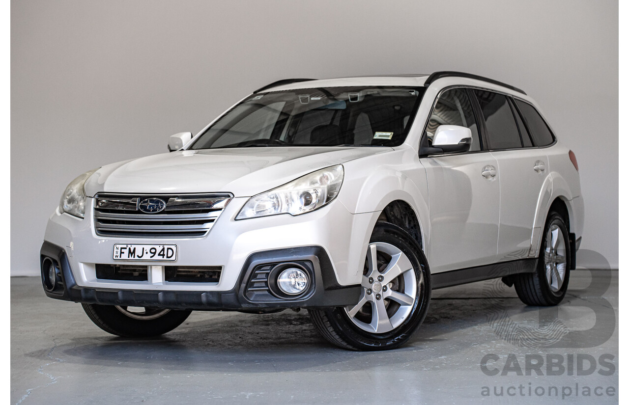 06/2013 Subaru Outback 2.5i Premium (AWD) MY13 4d Wagon White 2.5L
