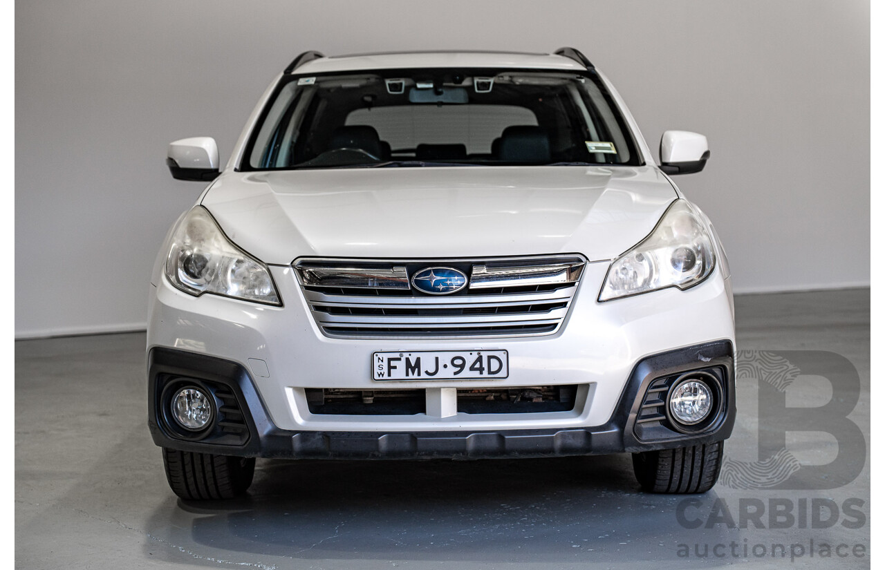 06/2013 Subaru Outback 2.5i Premium (AWD) MY13 4d Wagon White 2.5L