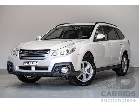 06/2013 Subaru Outback 2.5i Premium (AWD) MY13 4d Wagon White 2.5L