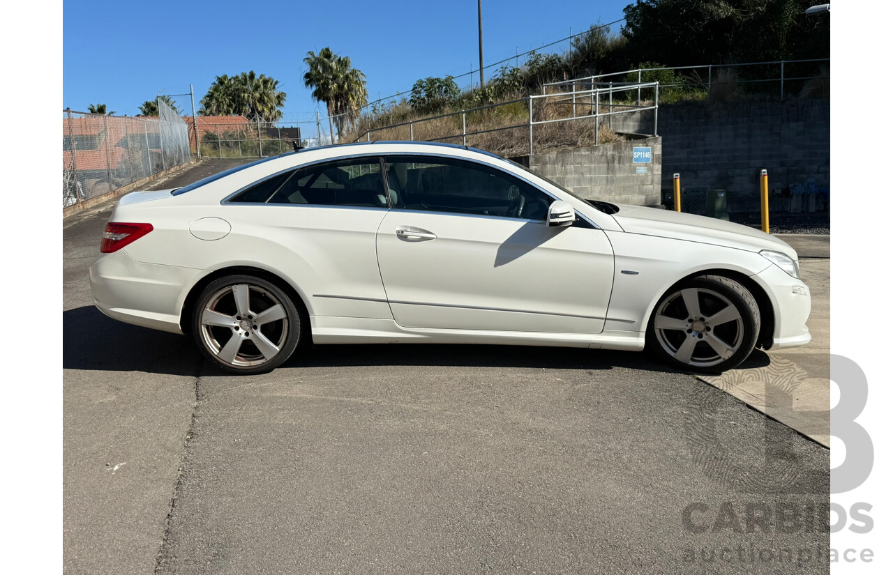 05/2010 Mercedes-Benz E250 CDI ELEGANCE RWD 207 2D Coupe White Turbo Diesel 2.1L