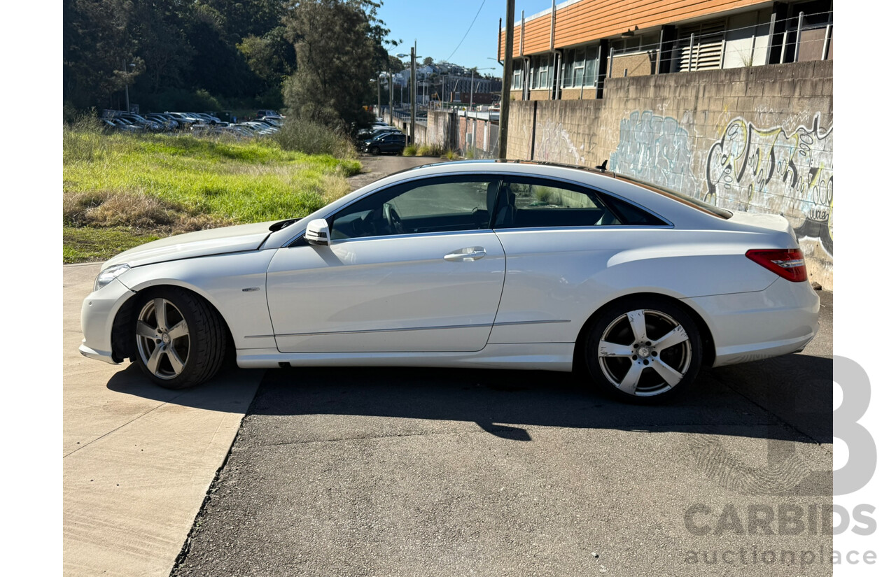 05/2010 Mercedes-Benz E250 CDI ELEGANCE RWD 207 2D Coupe White Turbo Diesel 2.1L