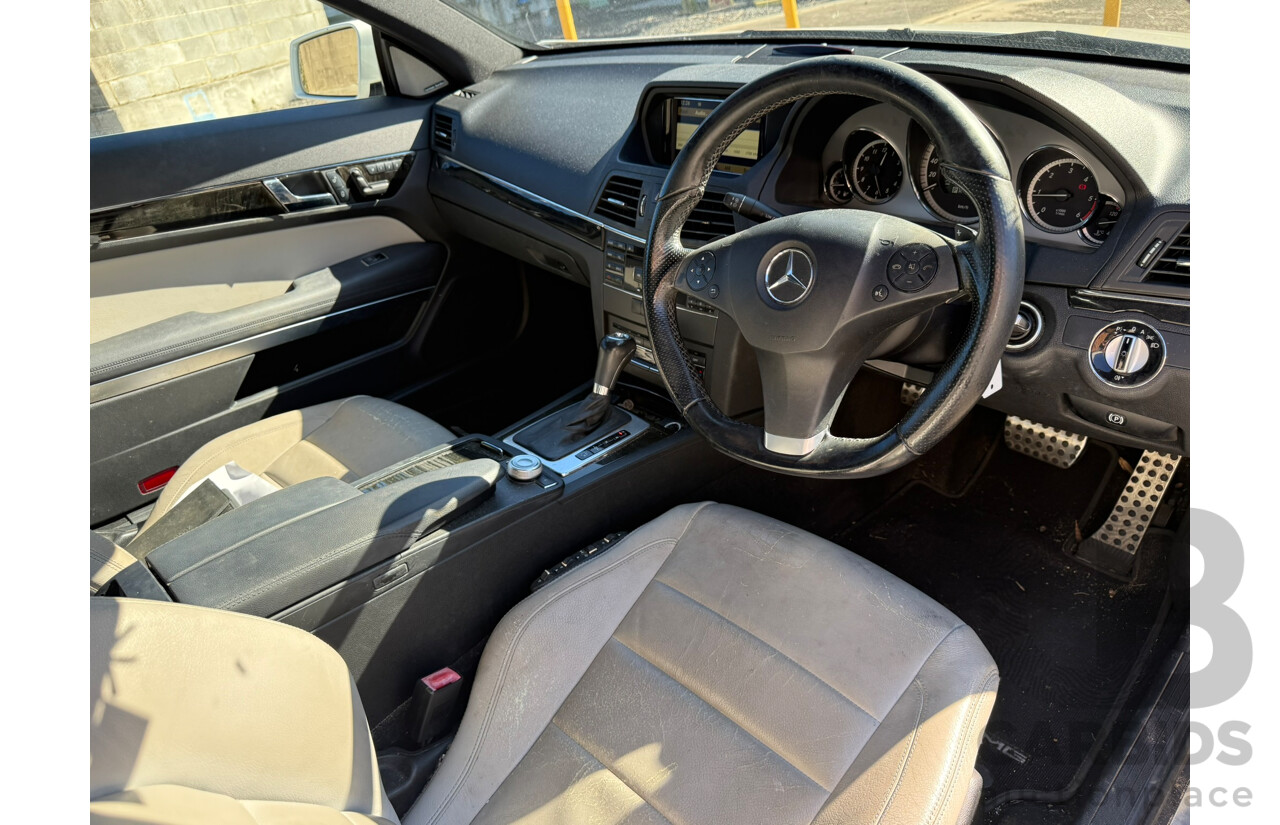 05/2010 Mercedes-Benz E250 CDI ELEGANCE RWD 207 2D Coupe White Turbo Diesel 2.1L