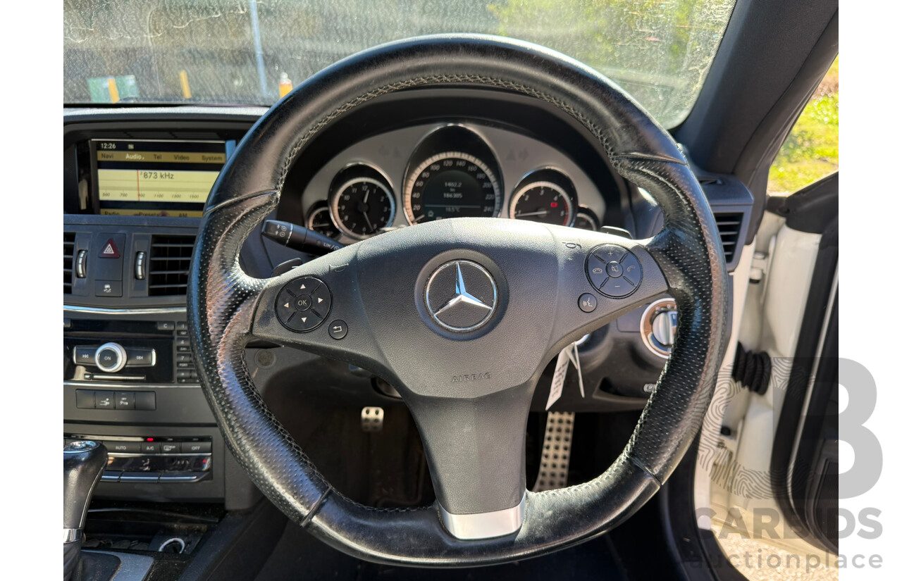 05/2010 Mercedes-Benz E250 CDI ELEGANCE RWD 207 2D Coupe White Turbo Diesel 2.1L